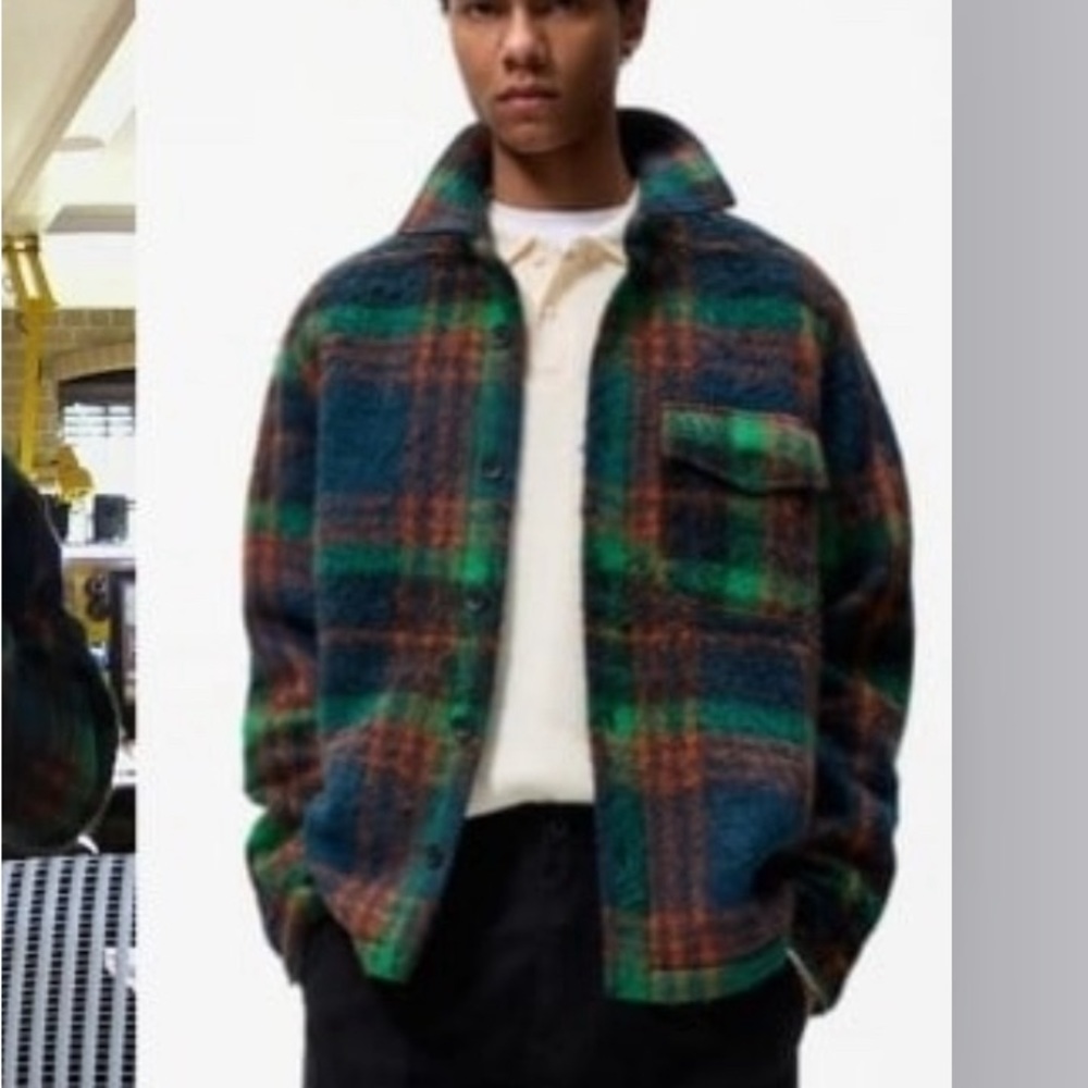 Men’s flannel plaid jacket